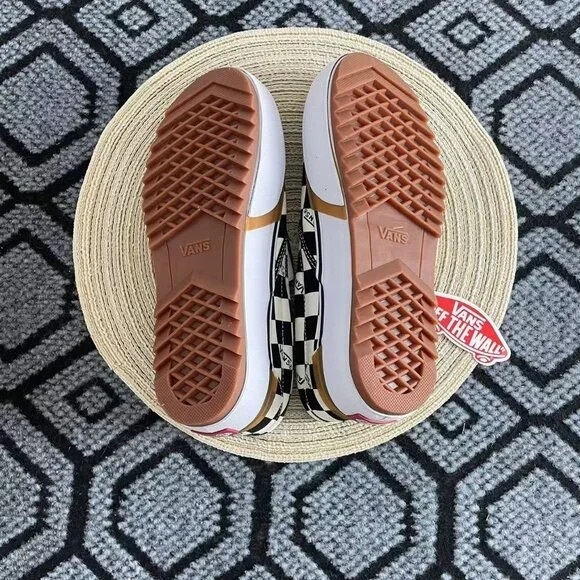 VANS Era Stacked Checkerboard Slip On Canvas Shoes